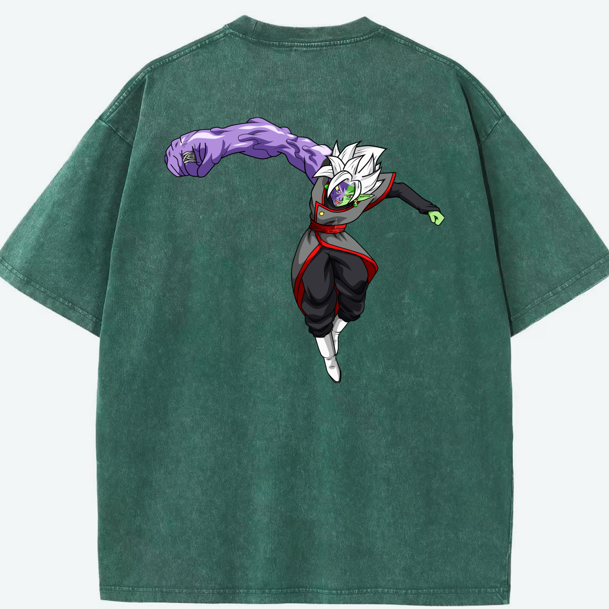 （画像用） ドラゴンボール ベジット DRAGON BALL Vegetto 綿100% ヴィンテージ風 半袖Tシャツ（背面プリント）